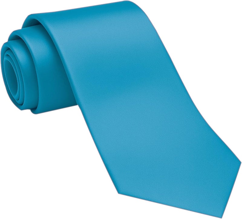 DIBI Solid Color Ties for Men, Formal Mens Ties, Neck Tie, Classic Tie for Boys Women Teens, Wedding Business Costume Necktie - Image 1